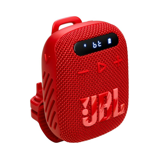 JBL Wind 3 FM Bluetooth Handlebar Speaker (Red)