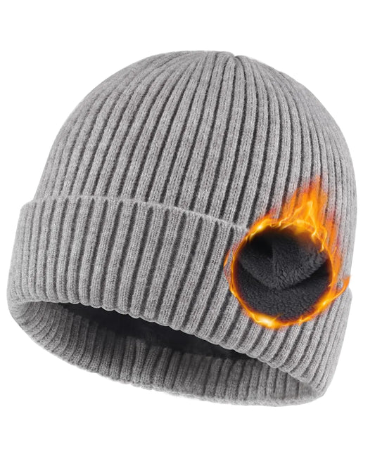 Zylioo Small Heads Warm Lined Beanies CapPetite Size Winter Knit Hats for Women MenStretchy Cold Weather Beanie