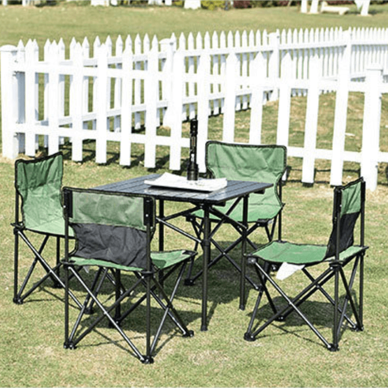 5 in 1 Foldable Camping Aluminum Table and Chair Set
