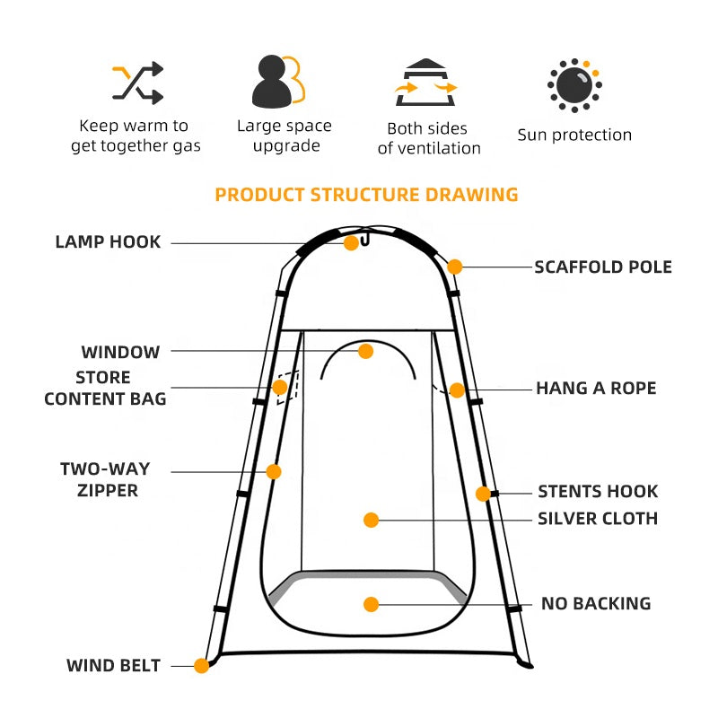 Portable Outdoor Shower Tents